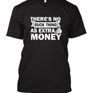 No Money Black/White Tee