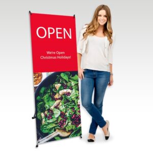 X Banner Stand with Banner